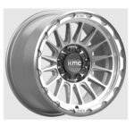 KM542 17X9.0 ET18 6X139.7 Gloss Silver w Machined Face 2 1 Formula Wheel | rims & tryes in kuwait Formula Wheel | rims & tryes in kuwait