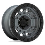 BLACK RHINO AVENGER BEADLOCK 17X8.5 6LUG ET-30 BATTLESHIP GREY W BLK RING-std-700