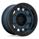 BLACK RHINO AVENGER BEADLOCK 17x8.5 6LUG ET-30 NAVY BLUE W BLK RING-std-700