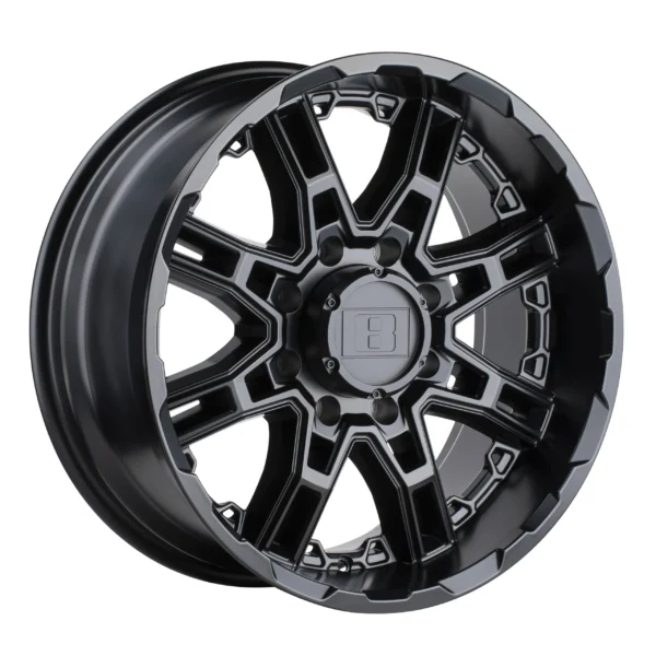 GLOSS BLACK W/MACHINED FACE