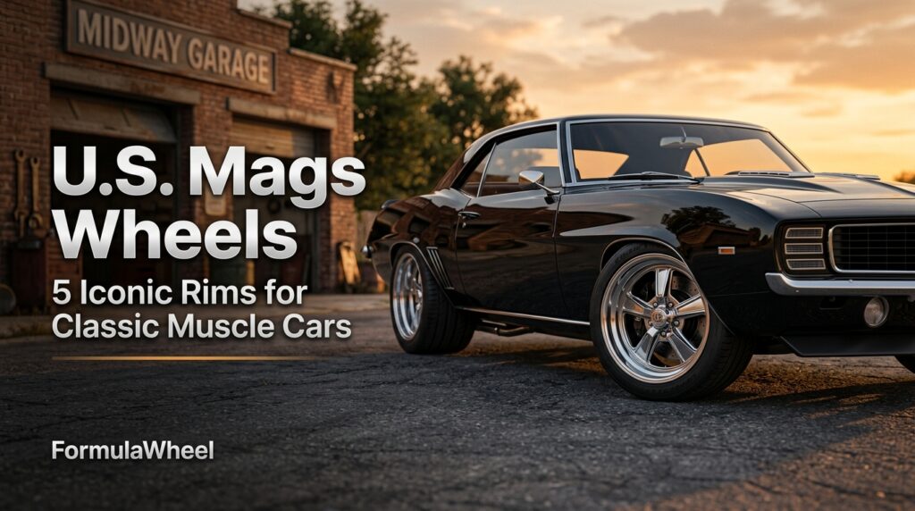 Muscle car with U.S. Mags 202606091238 Formula Wheel | rims & tryes in kuwait Formula Wheel | rims & tryes in kuwait