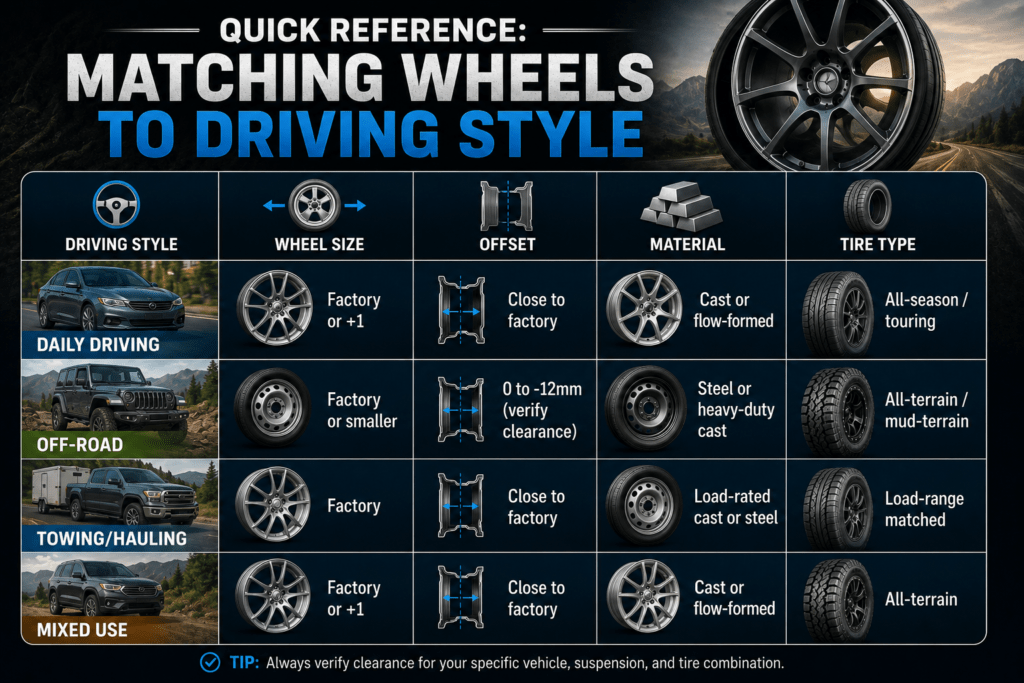 How to Choose the Right Wheels for Your Driving Style