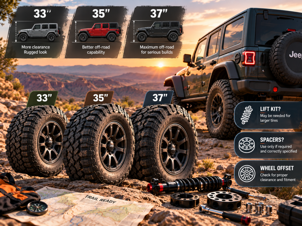 Jeep Wrangler Wheel and Tire Size Guide